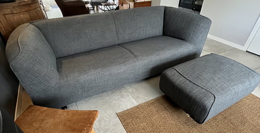 Pode Marv 3-Sitzer-Sofa mit Fußhocker