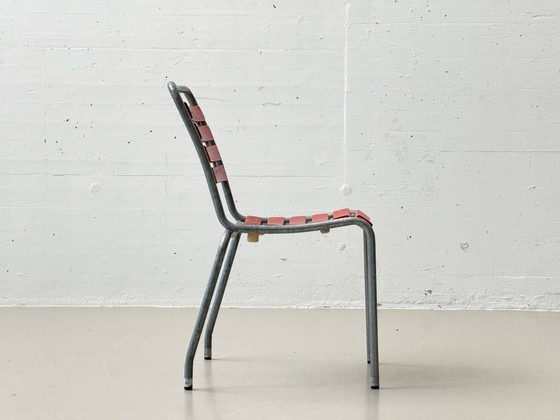 Image 1 of Gartenstühle aus Eschenholz mit feuerverzinktem Stahlgestell von Atelier Alinea, 1970er Jahre