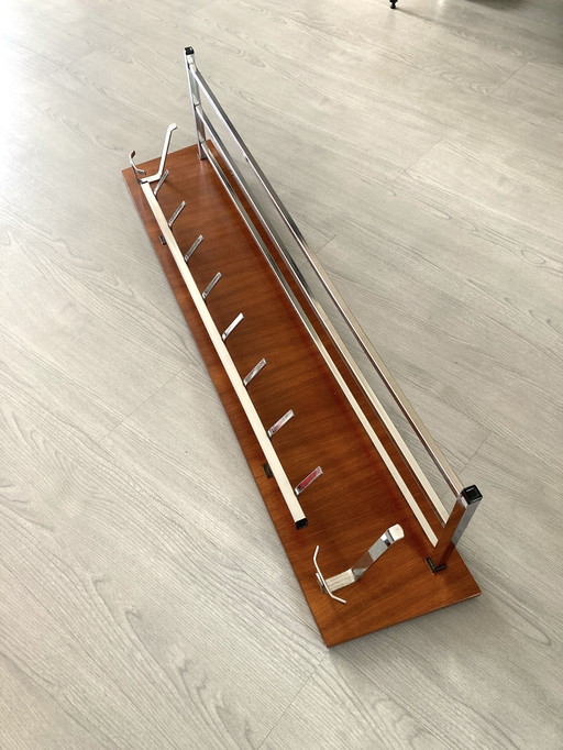 Vintage Retro/design large wall coat rack, 1960s