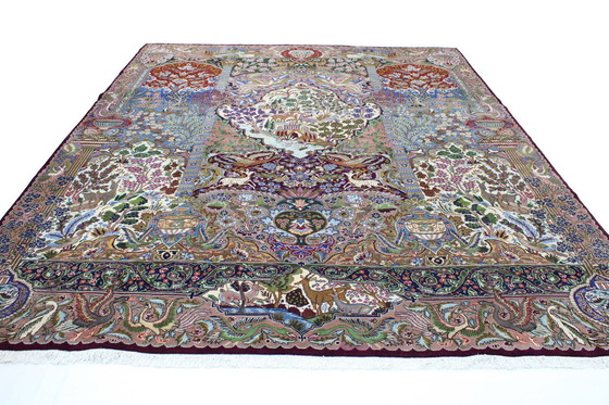 Image 1 of Tapis persan original noué à la main Kashmar Fein Paradise Design 384 X 302 cm Top Condition