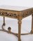 Antieke Louis XVI salontafel met marmeren blad en verguld hout, jaren 1850. – Marble (photo 2 of 9)