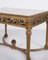 Antieke Louis XVI salontafel met marmeren blad en verguld hout, jaren 1850. – Marble (photo 2 of 9)