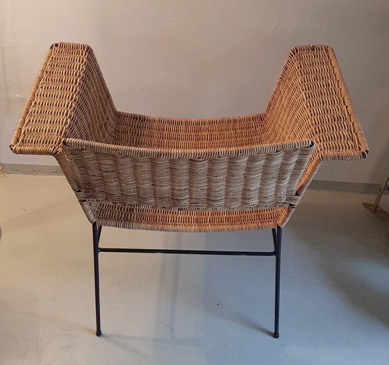 Image 1 of German Wicker Armchair By Herta Maria Witzemann For Erwin Behr