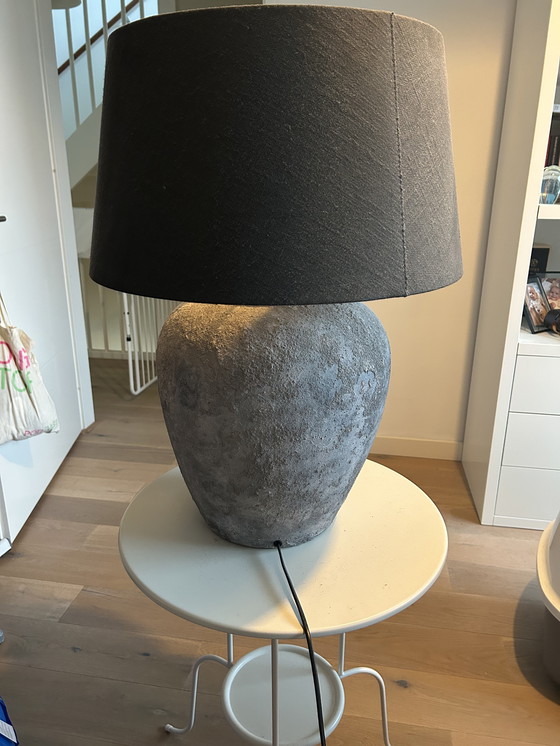 Image 1 of Concrete look table lamp including lampshade