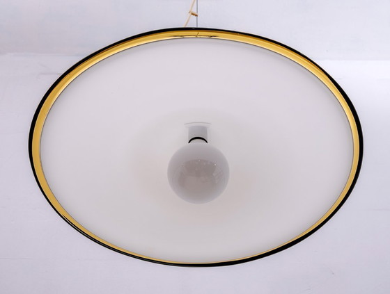 Image 1 of Lustre italien moderne du Mid Century Hat en verre de Murano, 1970