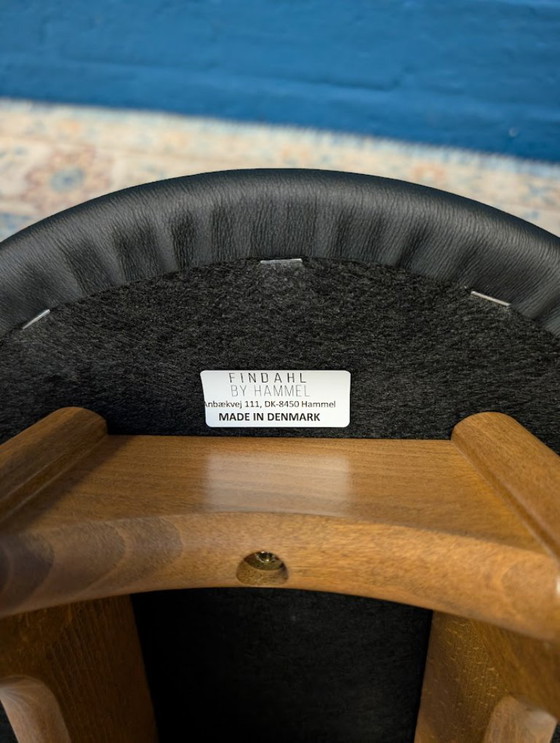 Image 1 of 2x Taburetes de bar retro Erik Buch, modelo 61, Hammel Møbelfabrik