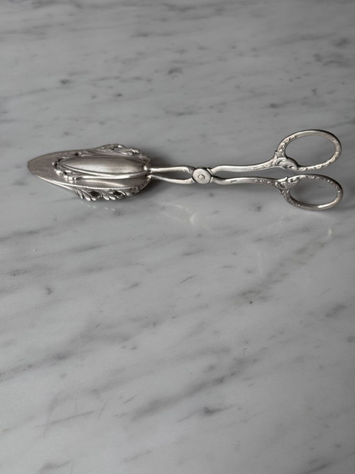 Vintage Solid Silver Serving Set – Cake Server (830) & Tongs (800) – 143g Total