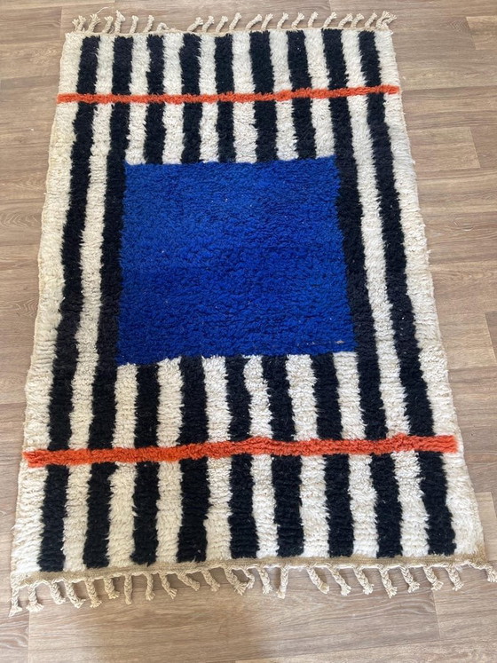 Alfombra marroquí / Alfombra de lana pura hecha a mano de 1,4/2,6 m – Aime Té, Wool (photo 4 of 6)