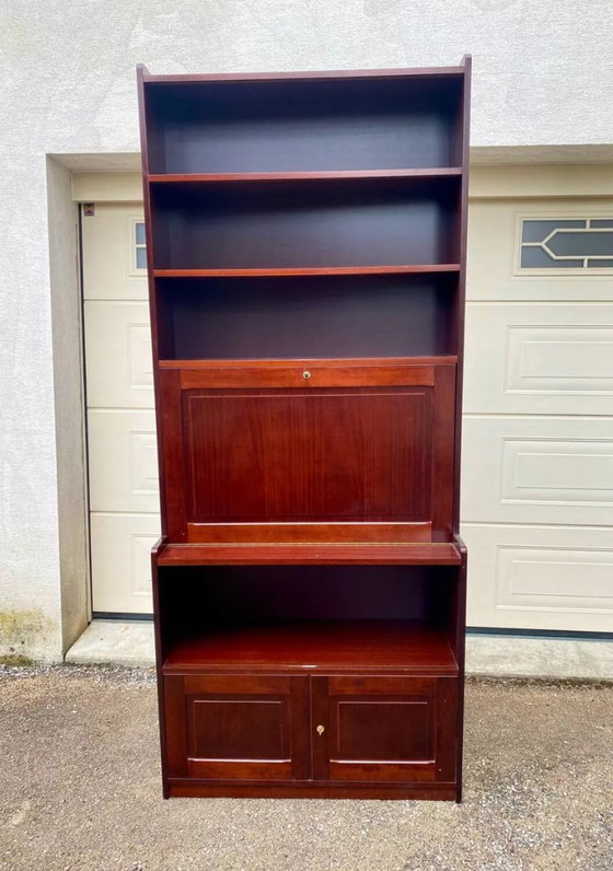 Image 1 of Scrivania a più livelli vintage, libreria, vetrina, scrivania segretaria, bar