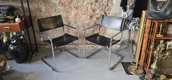Image 1 of Mart STAM (1899-1986) - Paire de fauteuils Bauhaus S34 - 1970