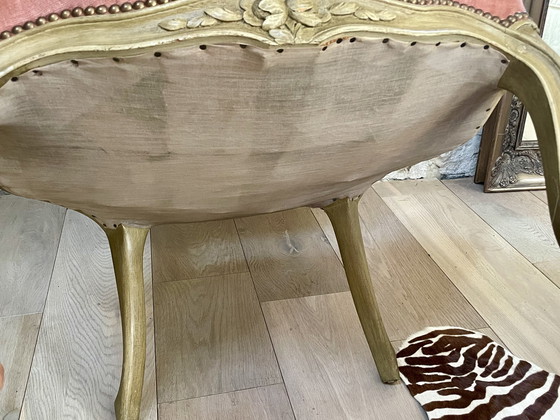 Image 1 of Paar Louis XV cabriolet fauteuils