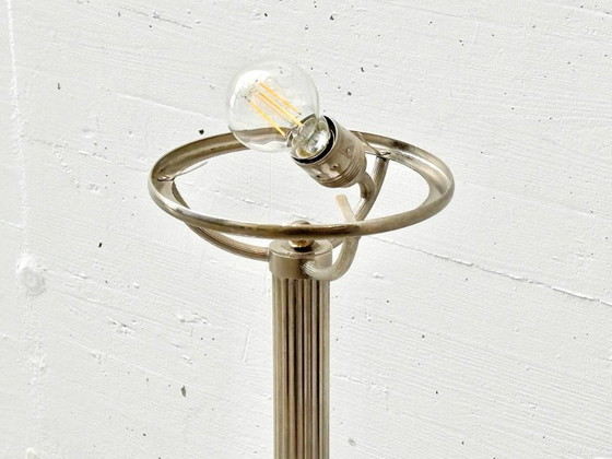 Image 1 of Nickel table lamps with opal shades by Adolf Loos for Villa Steiner