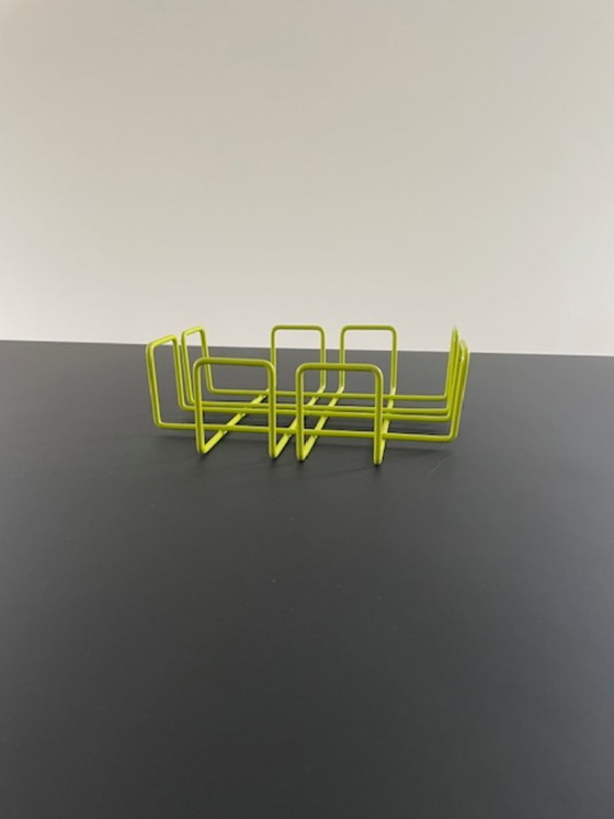 Porte-serviettes Design Rétro Vert Citron Acier Fil – Accessoires de table (photo 18 of 20)