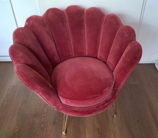 Fauteuil en velours Eichholtz Trapezium