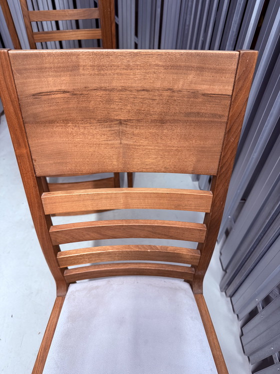 Image 1 of 3 hochwertige Venjakob Esszimmerstühle – Massivholz, gepolstert, Top Zustand 