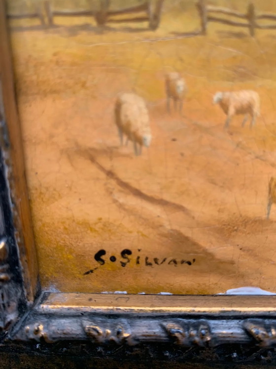 Landscape. – Paintings & Drawings, Wood (photo 3 of 6)