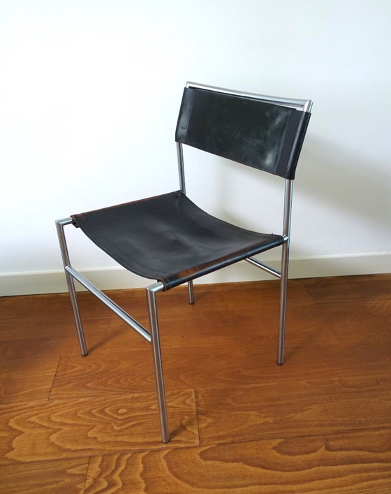 Martin Visser SE 06 Sedia da pranzo/da comodino Prima serie – Spectrum, Sedie da pranzo, Leather, Metal (photo 13 of 19)