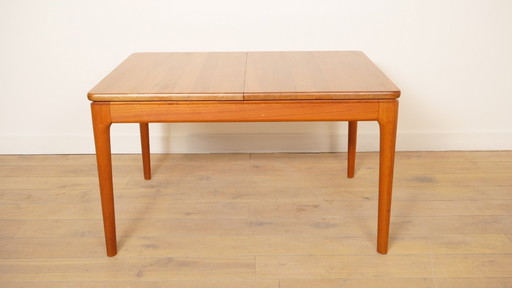 Table de salle à manger vintage | Teck massif | Extensible | Glostrup