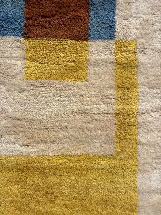 Image 1 of Moroccan Berber Mrirt Rug 200x300 cm, Modern Interior Living Room Rug, Authentic Moroccan rug, Berber carpet, Genuine Wool rug, 