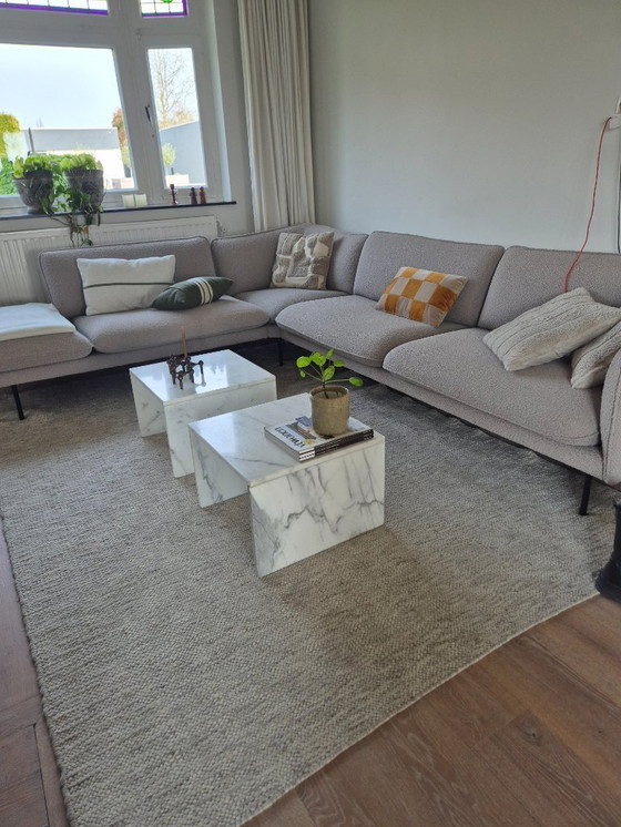 Image 1 of 2x vintage Carrara marble coffee tables