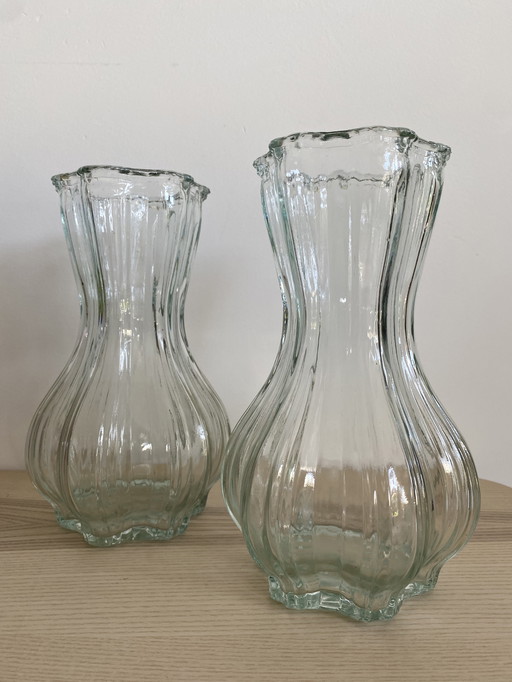 Vintage pair of vases - bubble