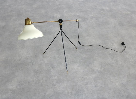 Image 1 of Lampada da terra vintage | lampada | ottone | anni '60