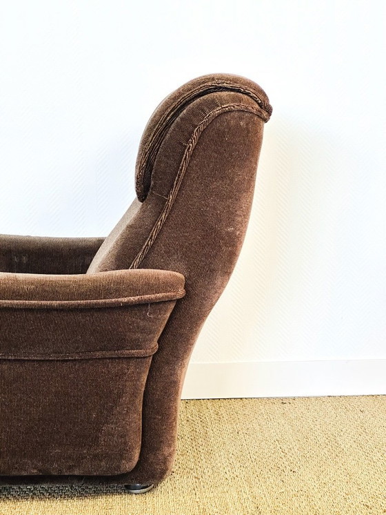 Image 1 of Ensemble de salon vintage en velours, 1960, Set de 3