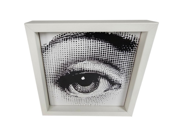 Image 1 of Piero Fornasetti - 'Occhio' - Bardelli - Ceramic tile including wooden frame - Italy - 2000