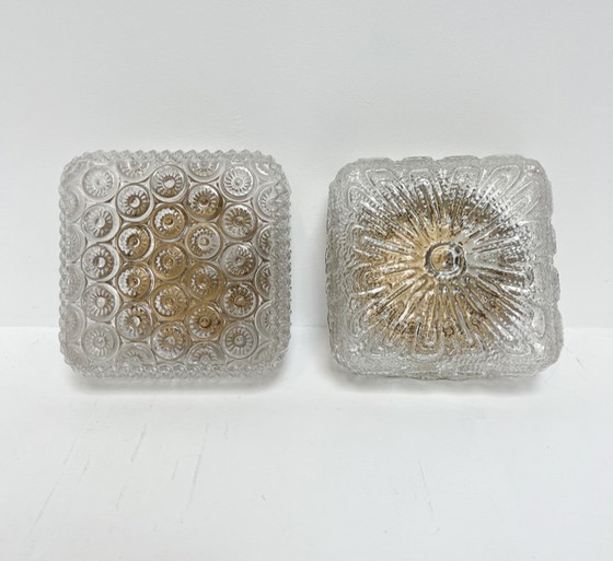 Image 1 of Set of 2 Limburg Glashütte ceiling lamps, 1960s