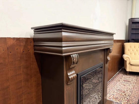 Classic English Decorative Fireplace, Decorative Objects, Brown, Chesterfield (photo 8 of 19)