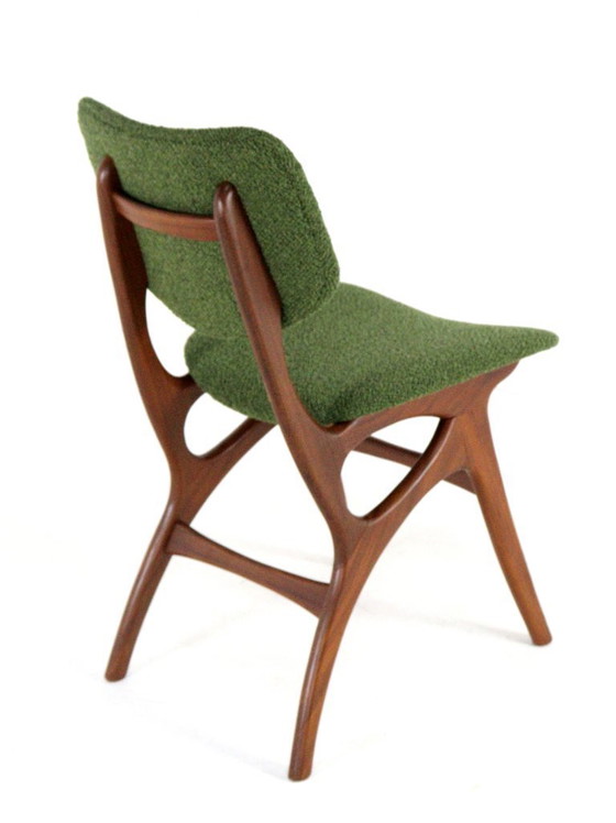 Image 1 of Ensemble de 4 chaises de salle à manger Pynock, style vintage, rembourrées