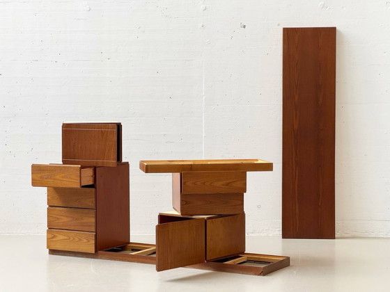 Image 1 of Mid-century modular sideboard made of teak wood, 1970s