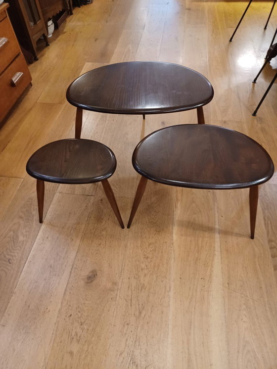 Image 1 of 3 tables d'appoint Ercol Lucian R Ercolani Design 1950