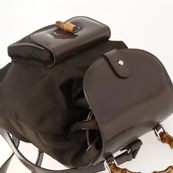 Sac à dos vintage en bambou Gucci – Sacs a dos, Leather, Canvas (photo 15 of 15)