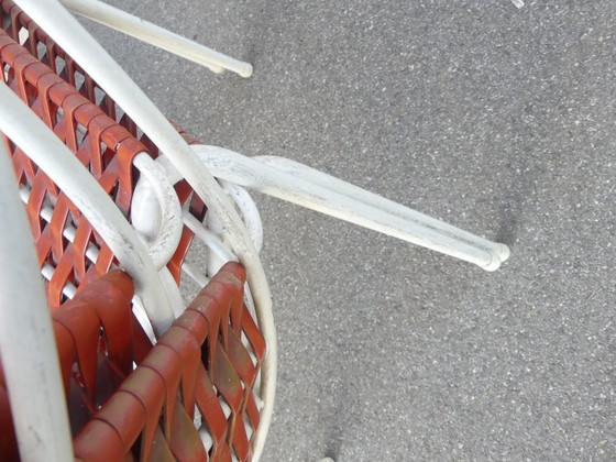 4 Garden Chairs with Armrests Metal Stiegler Marbach 1970s WstaEb – Plastic, Vintage (photo 17 of 17)