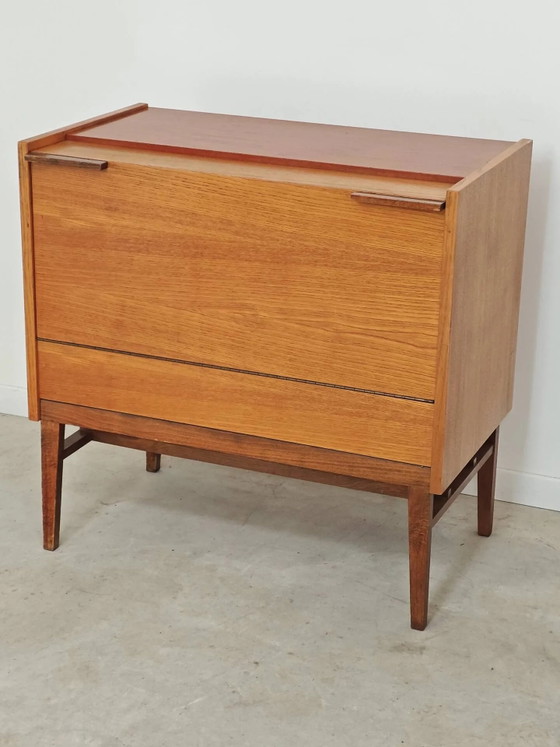 Kist of minibar Frantisek Mezulanik voor Up Zavody jaren 60 – Barkrukken, Wood, Mid Century Modern (photo 5 of 18)