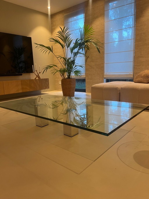 Table basse en verre