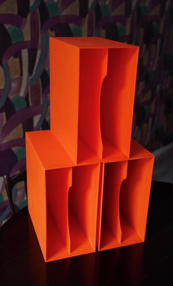 Image 1 of 3 Supporto in vinile dell'era spaziale anni '70