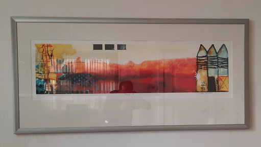 Le Voyage II par Theo Koster. Sérigraphie encadrée et numérotée