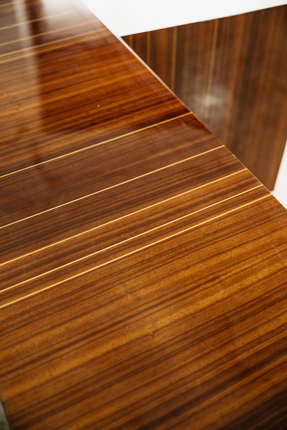 Image 1 of Monumental Rosewood Sideboard Zebrawood Lacquered Mid-Century Design 1970