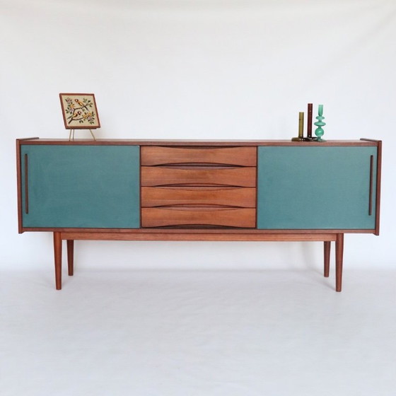 Image 1 of Vintage Danish design teak TV cabinet sideboard