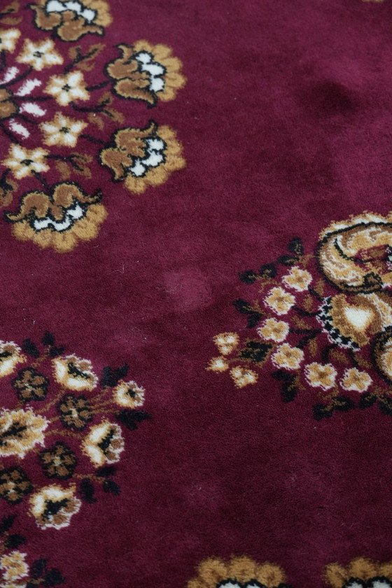 Image 1 of Grande tappeto con bellissimi motivi prevalentemente nei toni del rosso e del giallo 295x200cm