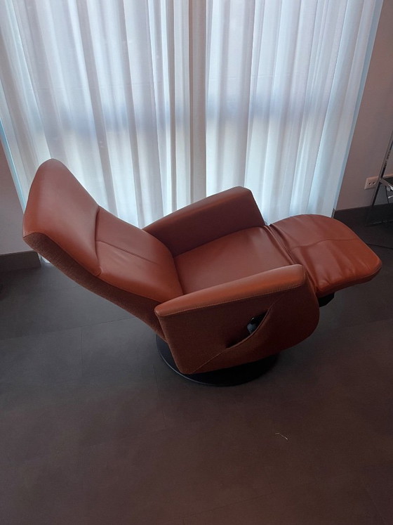 Prominent sta-op stoel – Verstelbare relaxstoel, Leather, Textile (photo 7 of 9)