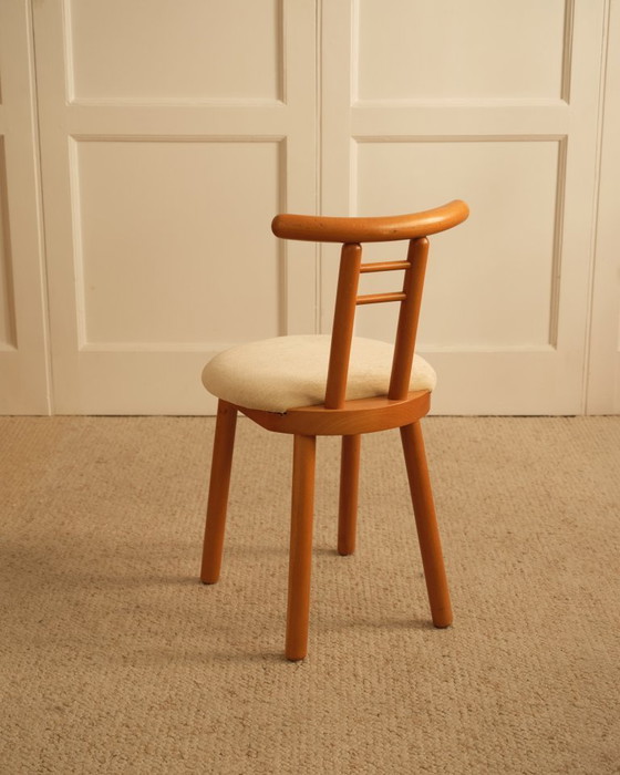 Image 1 of Wood & velvet italian chairs 