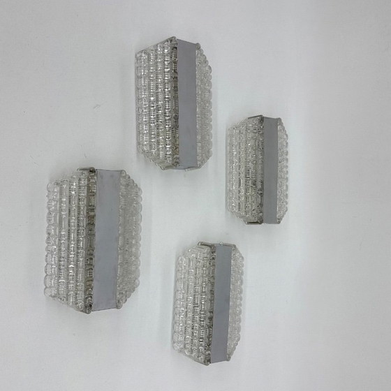 Image 1 of Juego de 4 apliques / candelabros kaiser Leuchter , años 70 Alemania