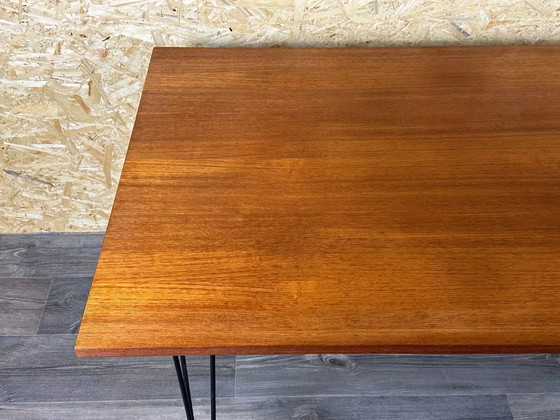 Image 1 of 60er 70er Jahre Teak & Metall Esstisch Dining Table Danish Modern Design Denmark