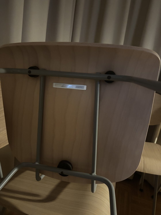 Dining chairs Gispen 116 6x – Metal, Wood (photo 2 of 5)