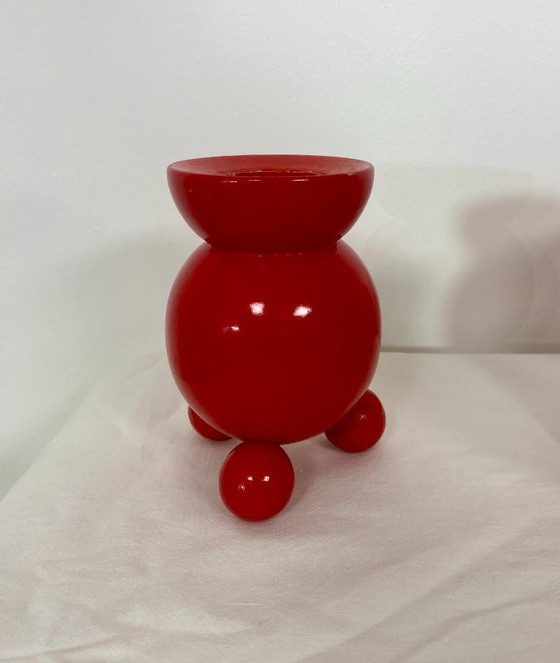 Image 1 of Set aus 4 schwedischen Holzkerzenständern – 1950er Jahre