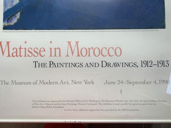 Image 1 of Ingelijste expositieposter Matisse in Morocco MOMA 1991