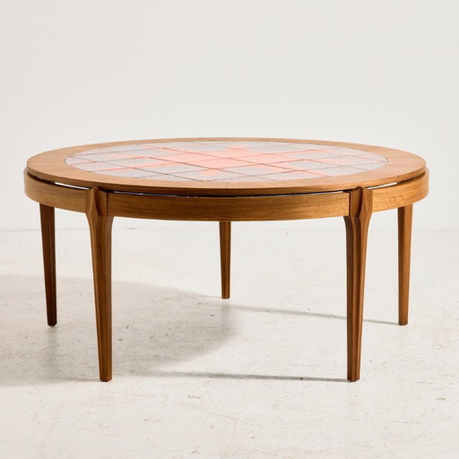 MK11838 Walnut coffee table with ceramic top